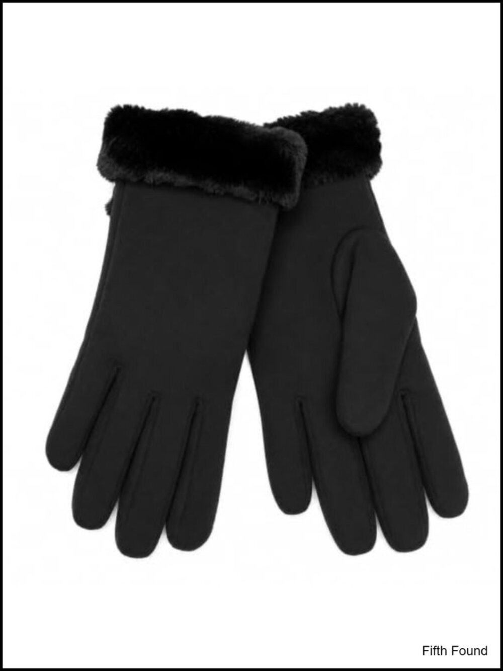 Women's Winter Gloves Faux Fur Cuff Touchscreen Warm Fleece Lined